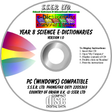 Year 8 Science e-Dictionaries (SD8CD)